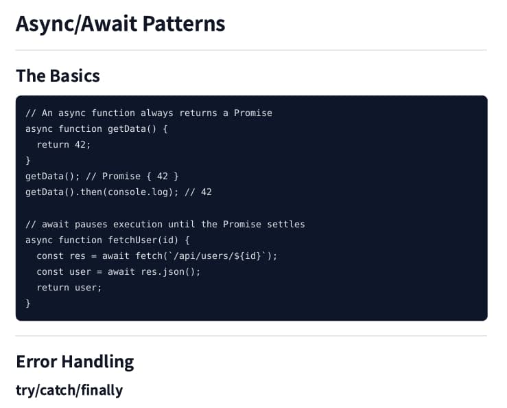Async/Await Patterns preview